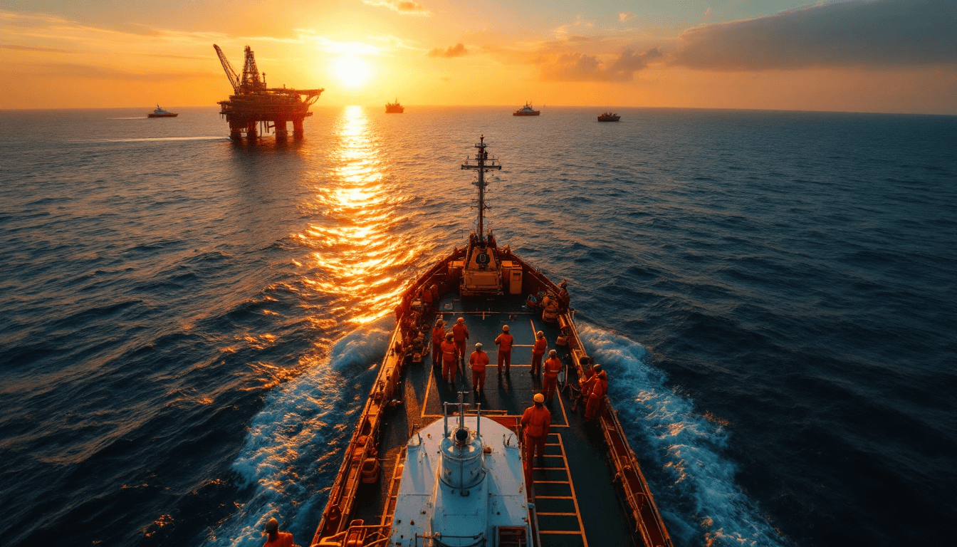 KI Consults team conducting a marine vessel inspection